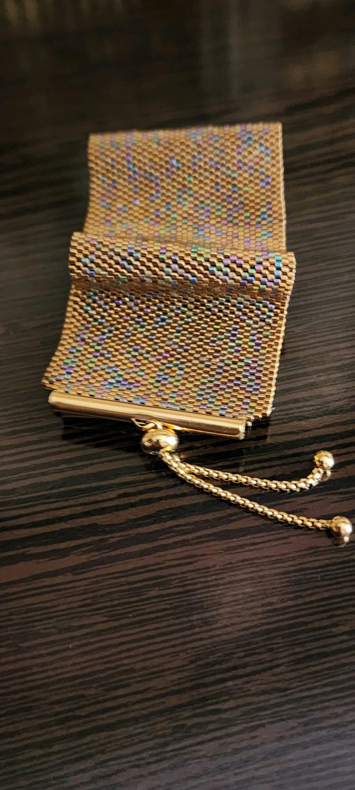 Gold Mix Cuff Bracelet. - Image 3