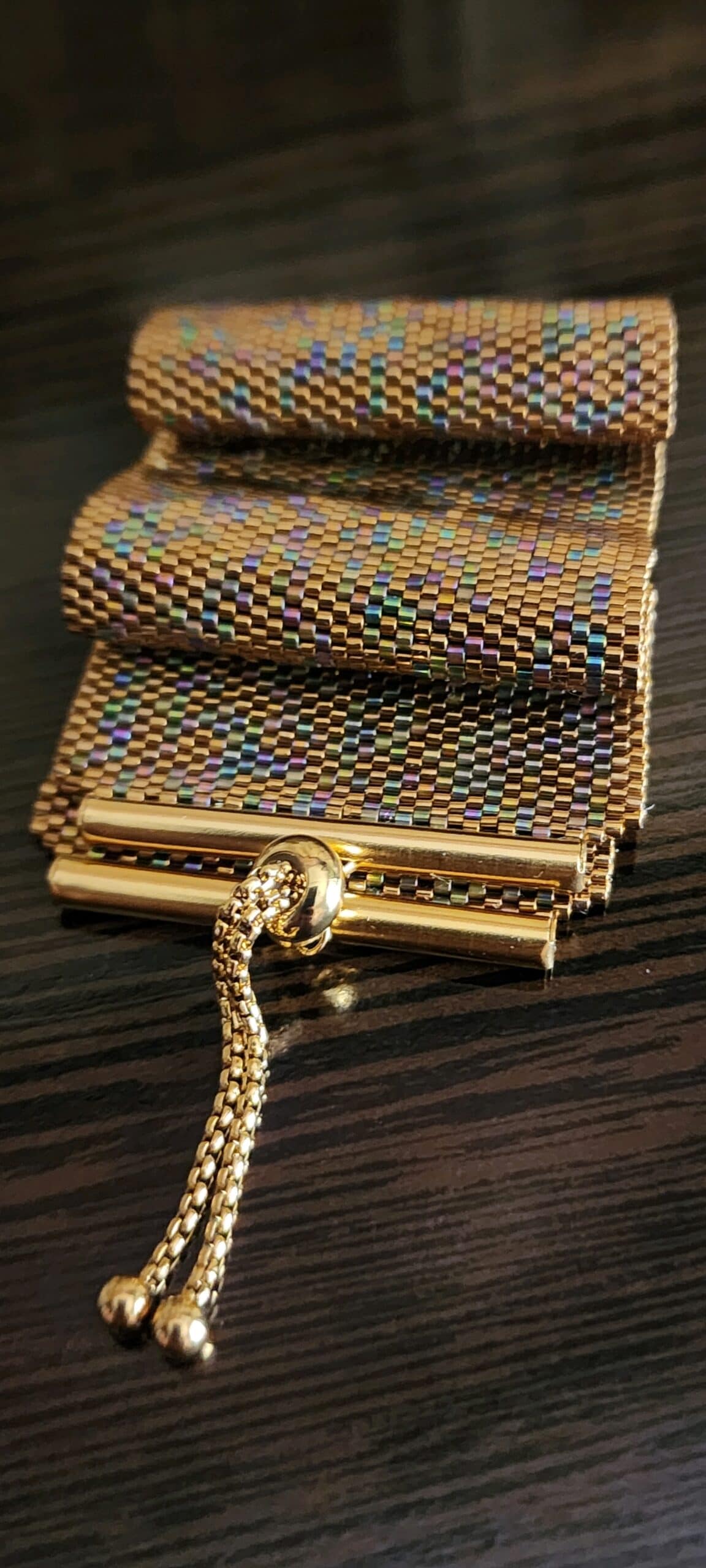 Gold Mix Cuff Bracelet. - Image 2