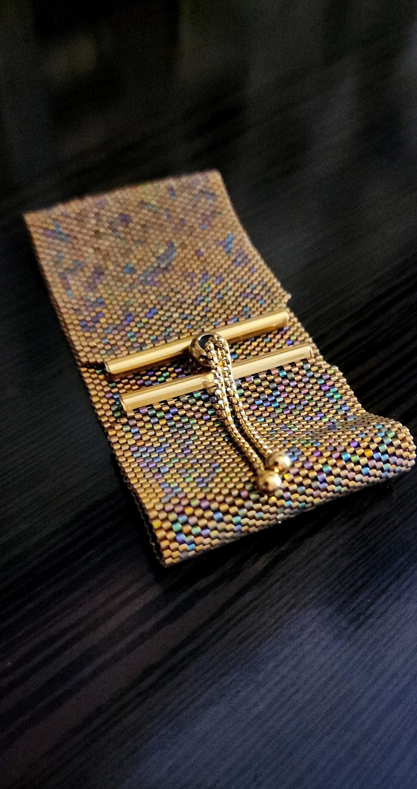 Gold Mix Cuff Bracelet.