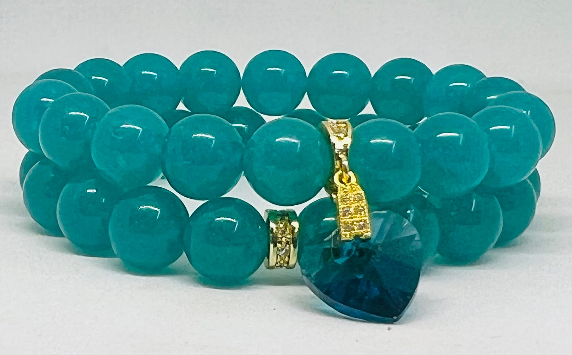 Сет браслетов из халцедона — изображение 2