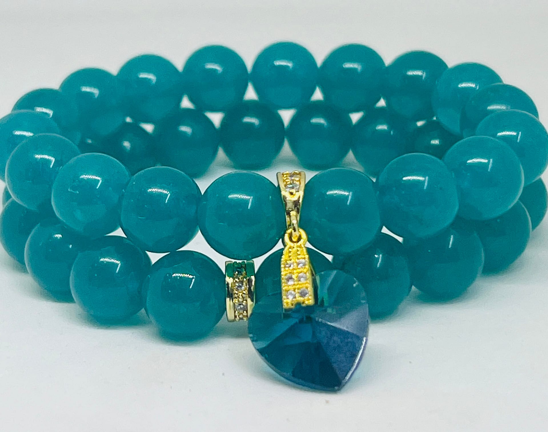 Сет браслетов из халцедона