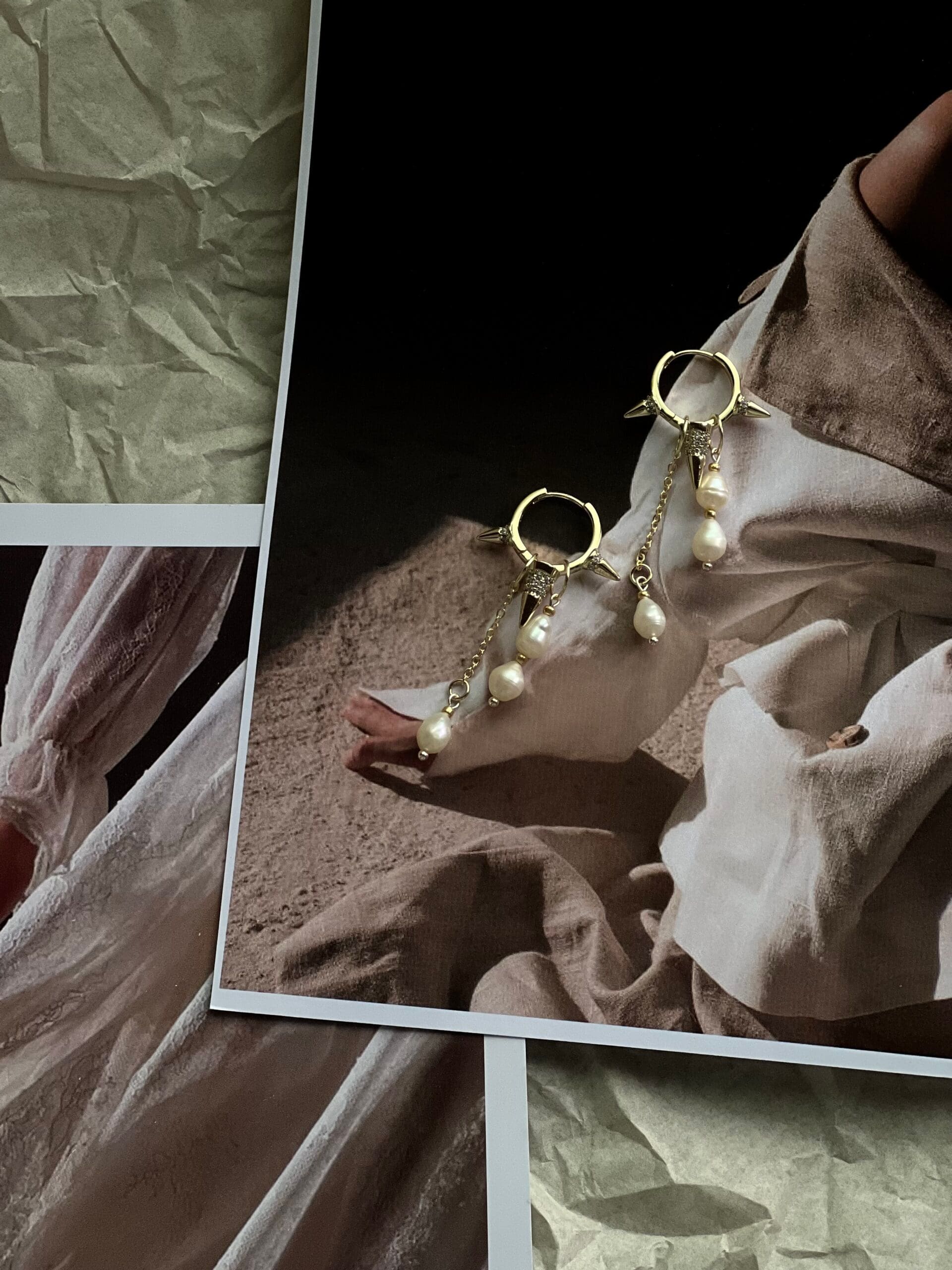 Серьги с натуральным жемчугом — изображение 3